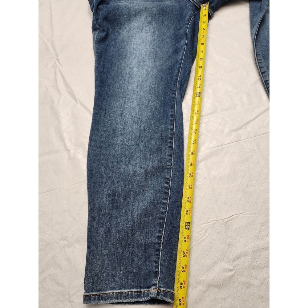 Judy Blue Jeans Womens 20W Blue Skinny Fit High Rise Stretch Medium Wash Denim - Picture 8 of 13